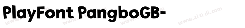 PlayFont PangboGB字体转换